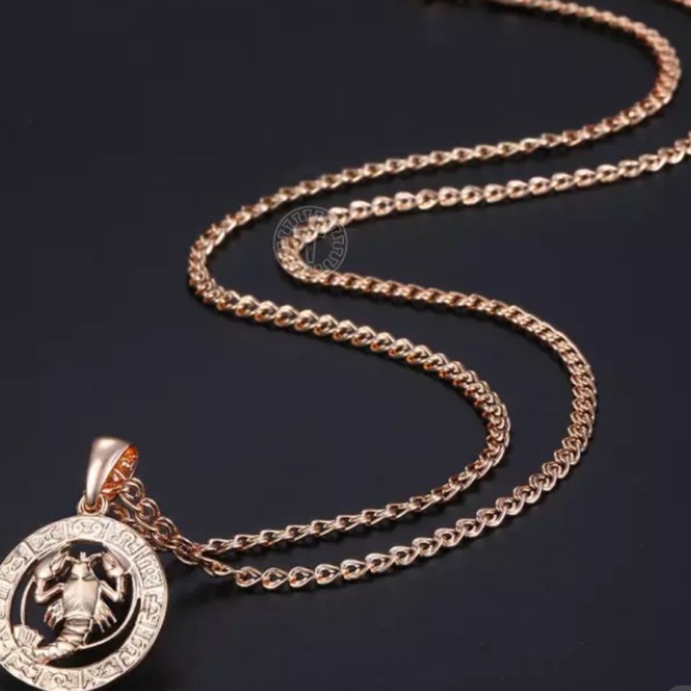 ❤️THIS BEAUTIFUL❤️ROSE GOLD❤️CANCER SIGN ZODIAC NECKLACE IS TRULY UNIQUE❤️